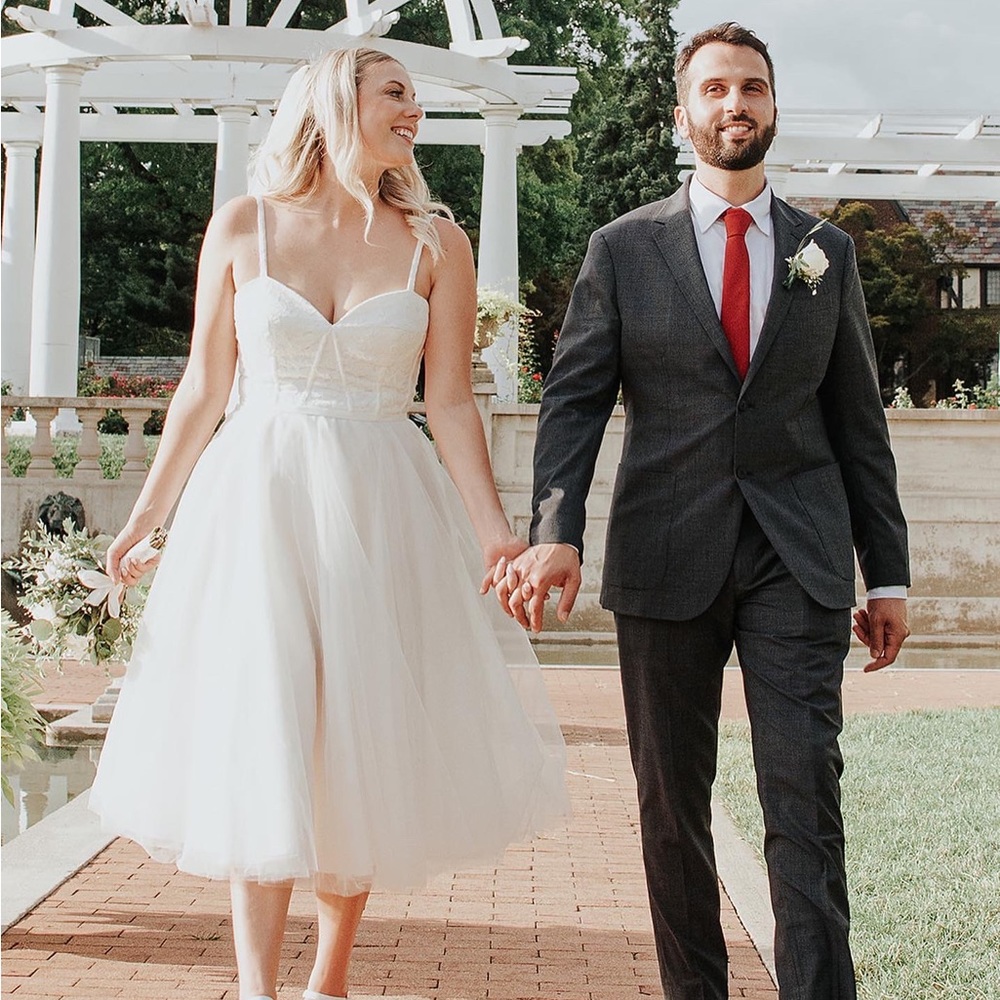 David’s Bridal Short Wedding Dress